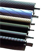 grooved rubber roller